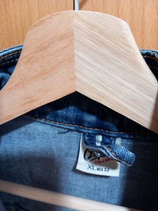 Cazadora tejana azul