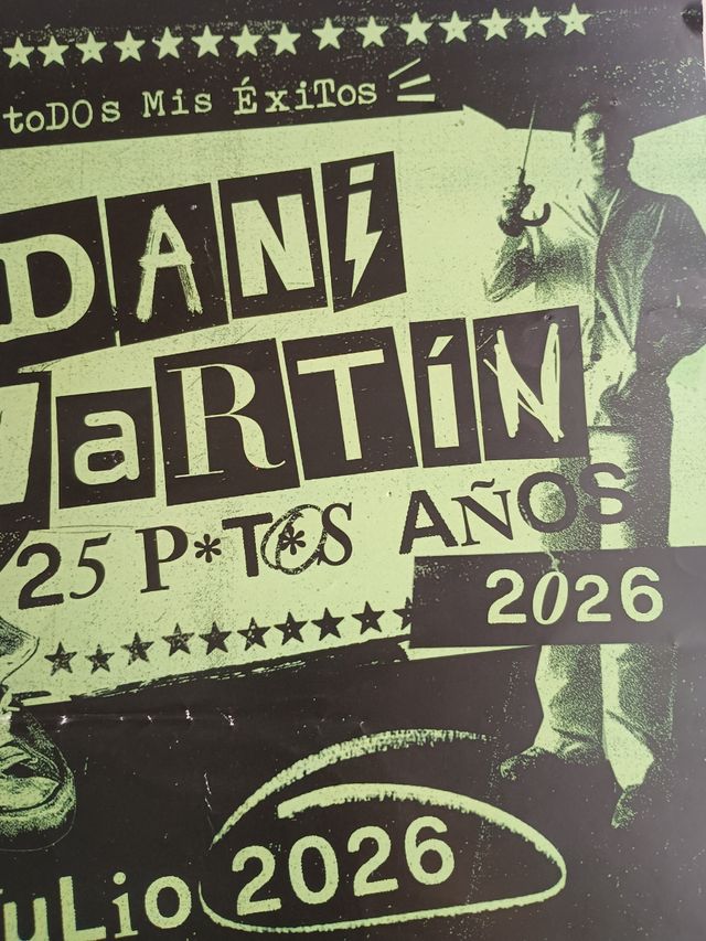 CARTEL DANI MARTÍN GIRA 25 P*TOS AÑOS SANTANDER