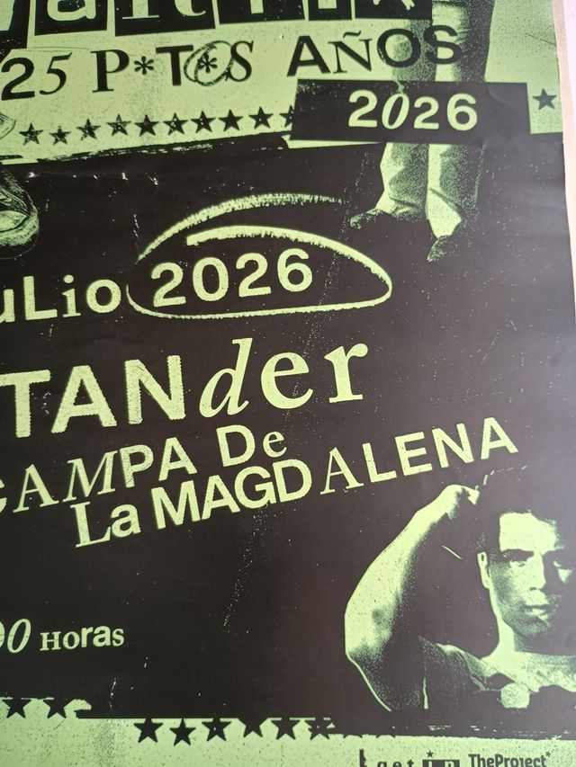 CARTEL DANI MARTÍN GIRA 25 P*TOS AÑOS SANTANDER