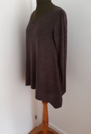Jersey Largo Punto Tipo Vestido 