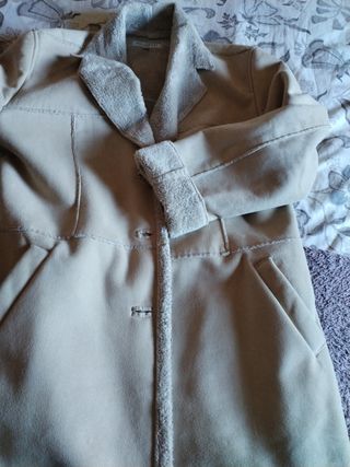 Abrigo beige largo 