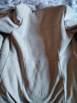 Abrigo beige largo 