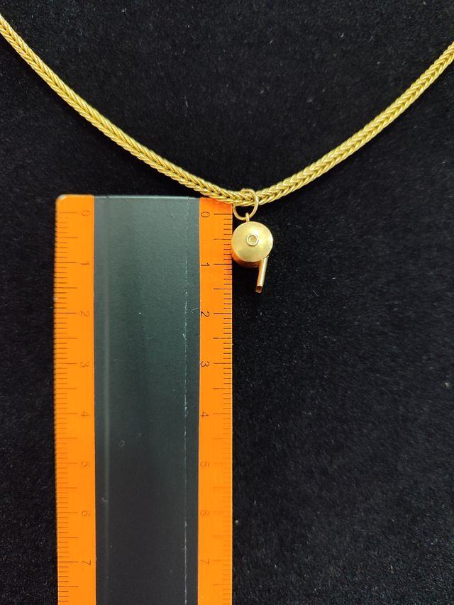 Colgante Silbato en Oro 18k