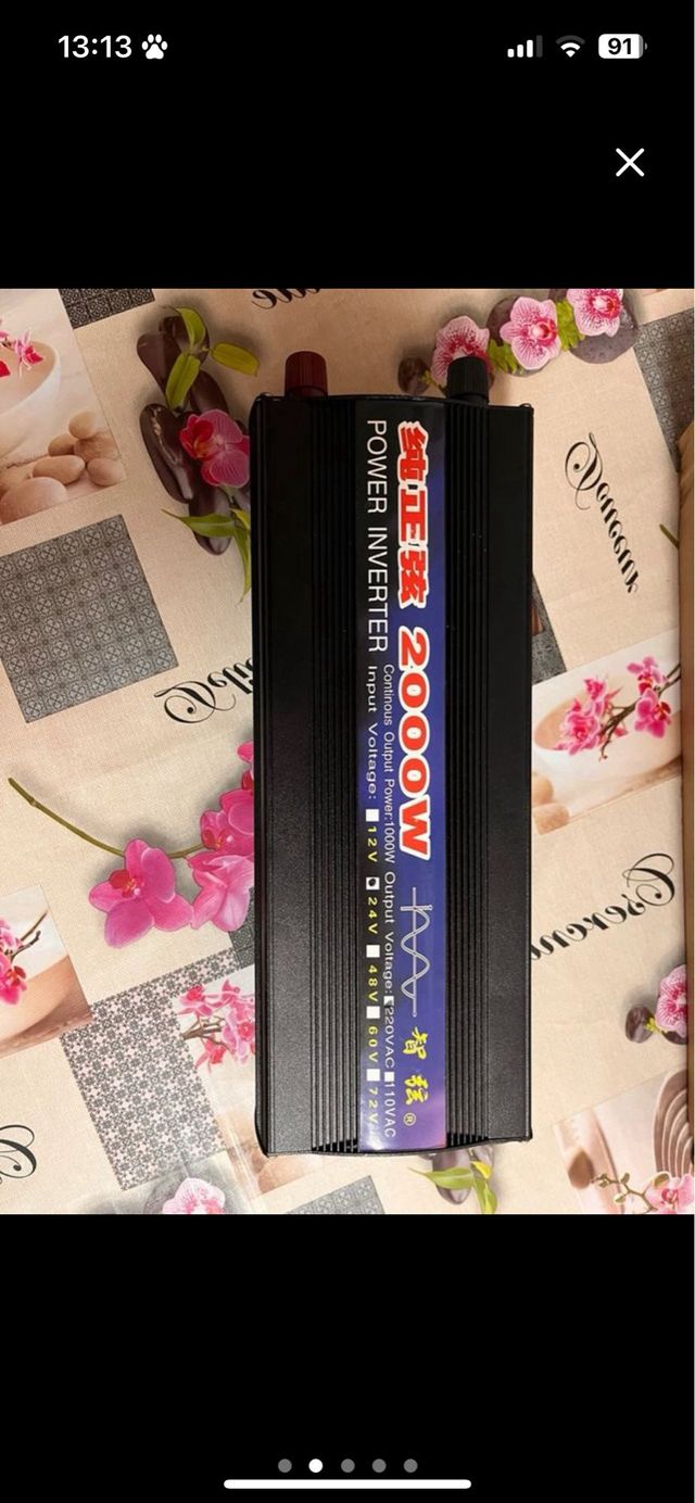 Convertidor de 24v a 220v 2000w