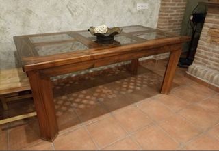 Mesa de comedor madera maciza 