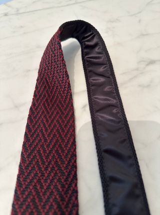 Corbata de Punto Roja-Negra Zara