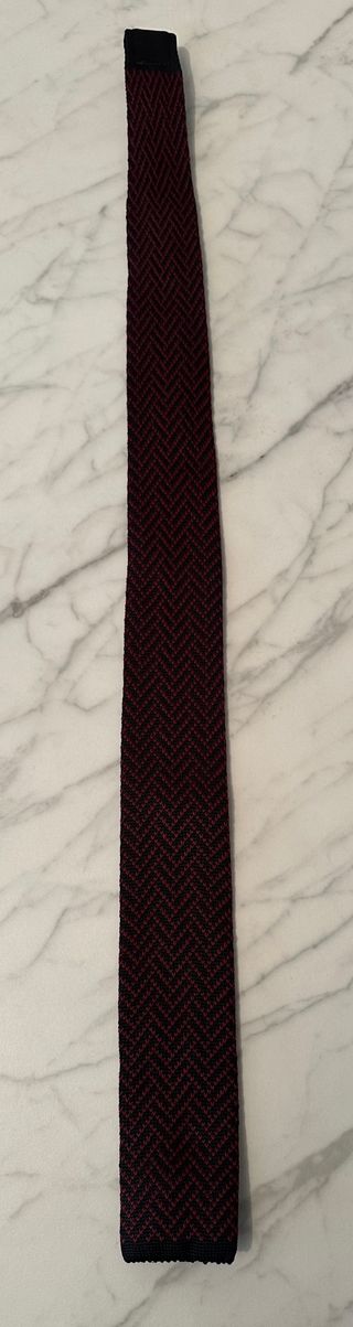 Corbata de Punto Roja-Negra Zara