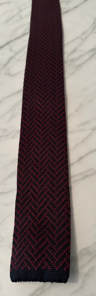 Corbata de Punto Roja-Negra Zara