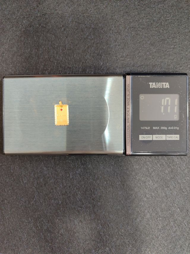 Colgante Grupo Sanguíneo en Oro 18k