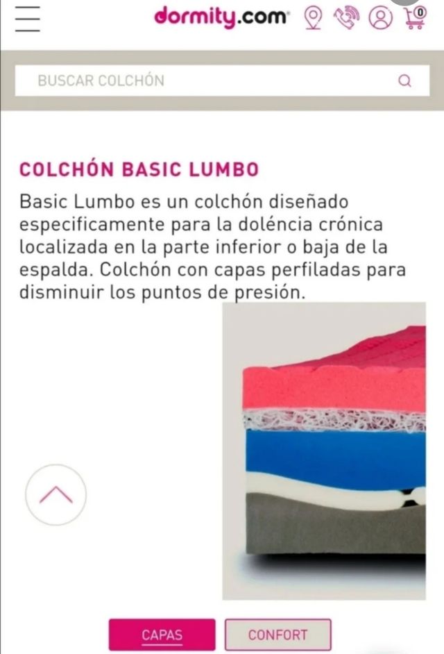 Colchón basic lumbo + cama canapé