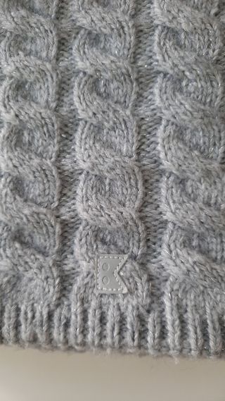 Juego gorro y braguita de cuello niña