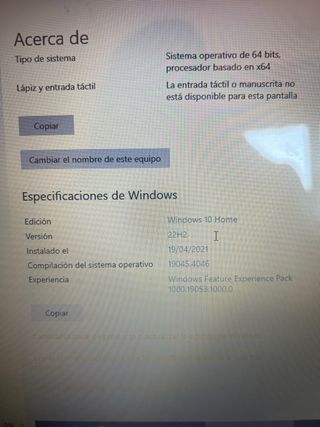 Portatil hp gris intel core i5 7ª Gen