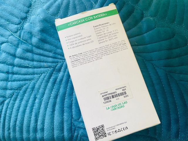 Funda batería externa iPhone 7+ 8+