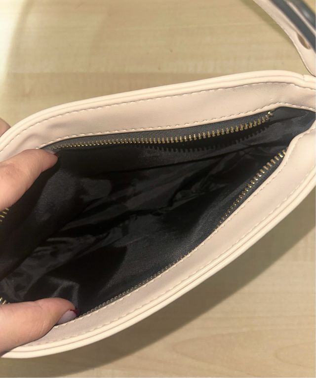 borsa a spalla beige