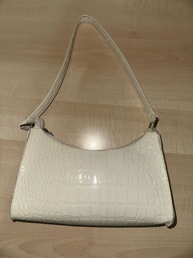borsa a spalla bianca