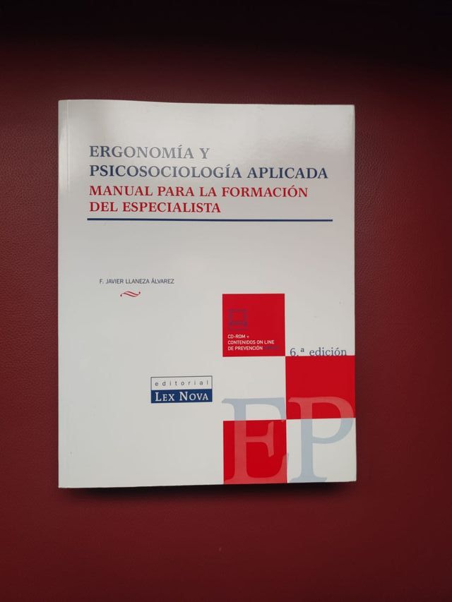 ERGONOMÍA Y PSICOSOCIOLOGÍA APLICADA