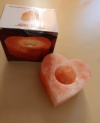 Porta candela al sale dell' Himalaya San Valentino