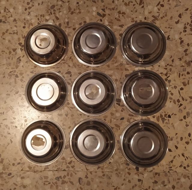 Pack de cuencos de metal multiusos