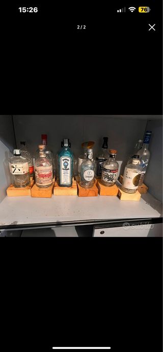 10 lampade led in bottiglie di vetro