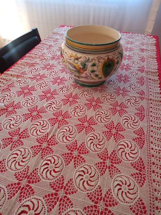 Centrotavola in pizzo metà Ottocento