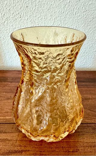 Jarrón alemán roca de ámbar Huta Ingrid