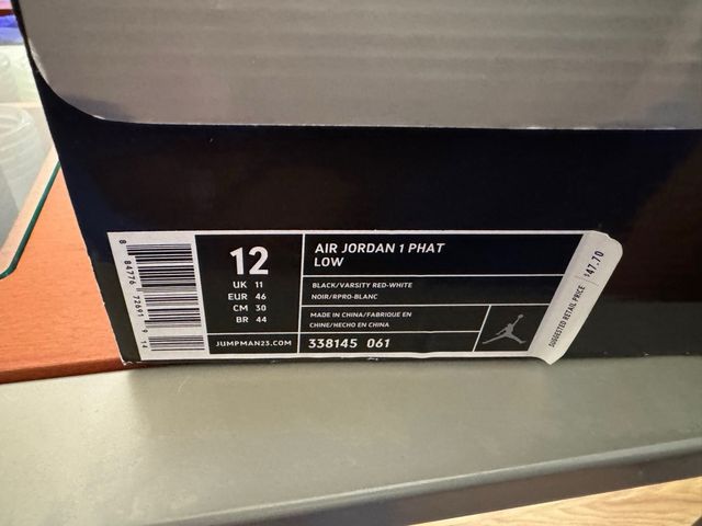 Jordan 1 Phat Low Bred 2008