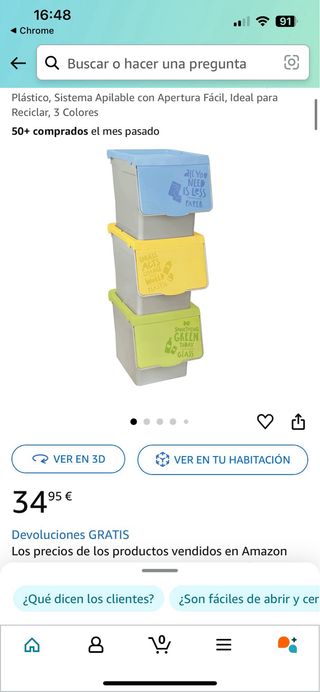 Cajas para reciclaje