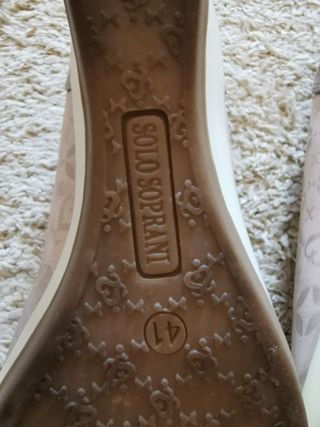 Scarpe beige con zeppa Solo Soprani