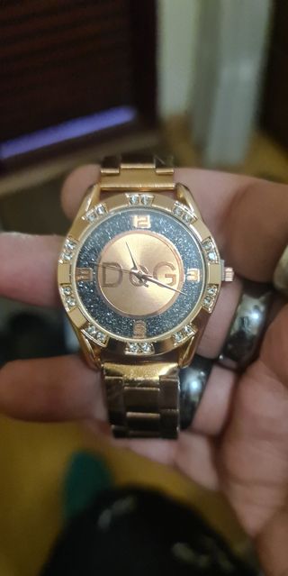 Reloj de Cuarzo de Mujer de Acero Marca DQG
