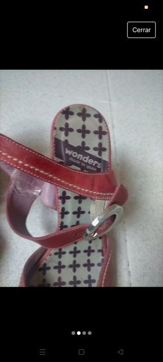 Sandalias piel wonders marca española