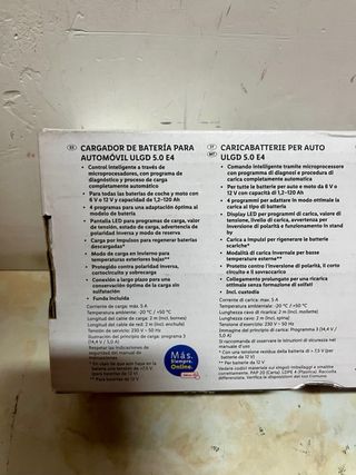 Cargador de bateria de moto y coche