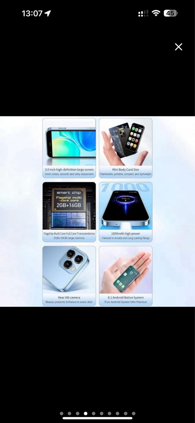 Mini teléfono SOYES XS15