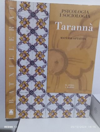 Tarannà. Psicologia i Sociologia. Batxillerat