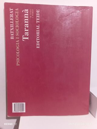 Tarannà. Psicologia i Sociologia. Batxillerat