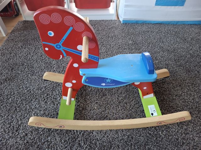 Caballo madera balancín