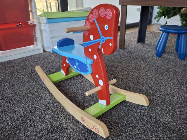 Caballo madera balancín