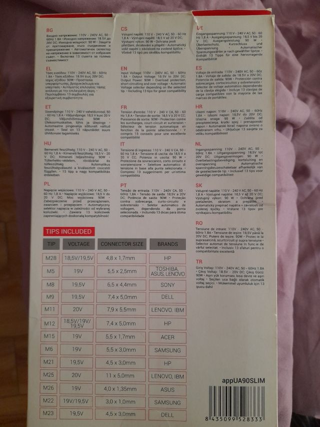 Cargador PC Portatil marca aqprox