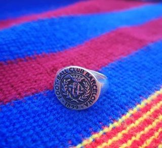 Anillo plata de ley del BARÇA