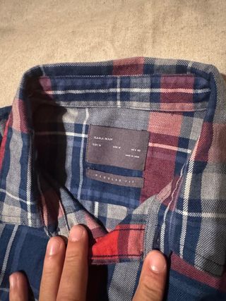 Camisa de cuadros Zara hombre