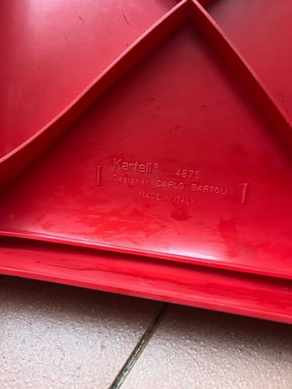 Sedie Kartell Vintage 4875 colore rosso