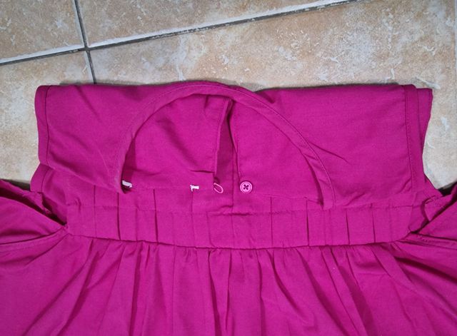 Vestido fucsia largo talla L