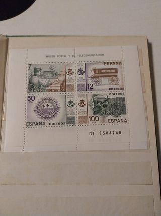  Conjunto Sellos museo postal y telecomunicacion