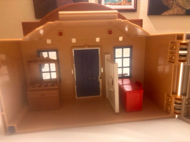 Maletin banco y sheriff del Oesre Playmobil