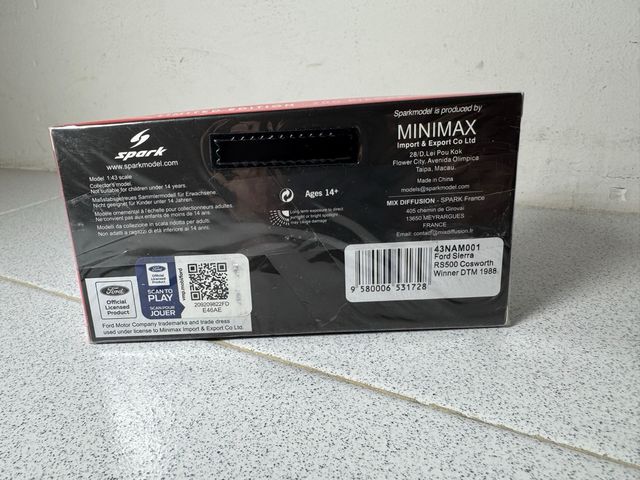 1:43 Ford Sierra Cosworth Ganador DTM 1988 spark