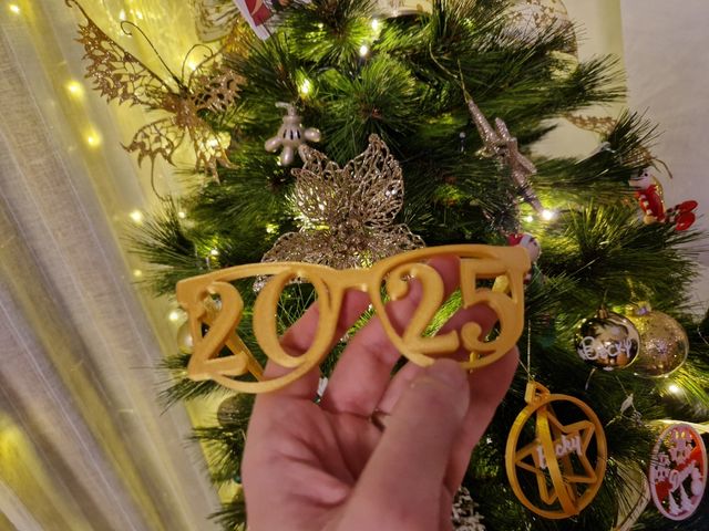 Gafas decoración nochevieja 2025