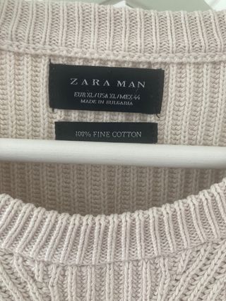 Jersey crudo Zara talla XL hombre