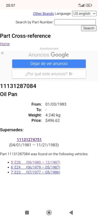 Carter e23 e24 e28 2500i 2800i