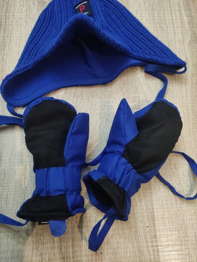 Conjunto gorro y manoplas niño