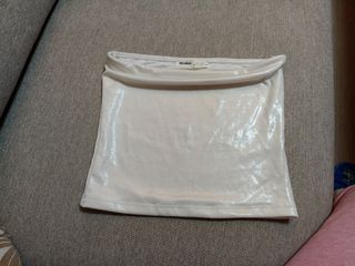 Top tipo banda color blanco brillante 