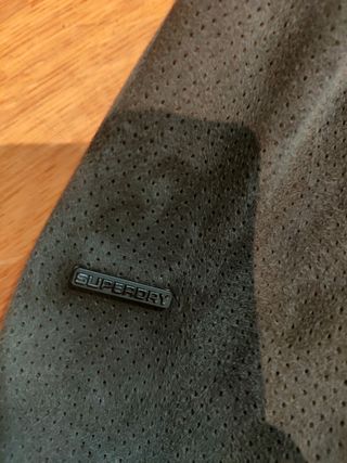 Chaqueta bomber auténtica piel ante SUPERDRY + 🎁